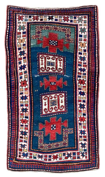 Antique Caucasian Kazak Rug 1.91m x 1.06m