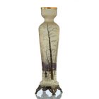 c.1920 Legras Paysage de Neige Enamelled Snow Landscape Glass Vase