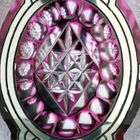 c.1927 Val St. Lambert Leopoldville Crystal Vase with Amethyst & Silver Overlay, Modeste Denoël