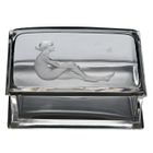 c.1905 Engraved Crystal Container & Cover by Otto Hoffner for Lobmeyr