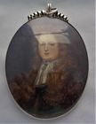 Good quality 17th century silver mounted portrait miniature C1700