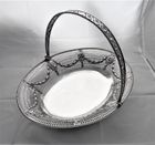 Nice quality George III silver swing handle basket Sheffield 1777 Richard Morton