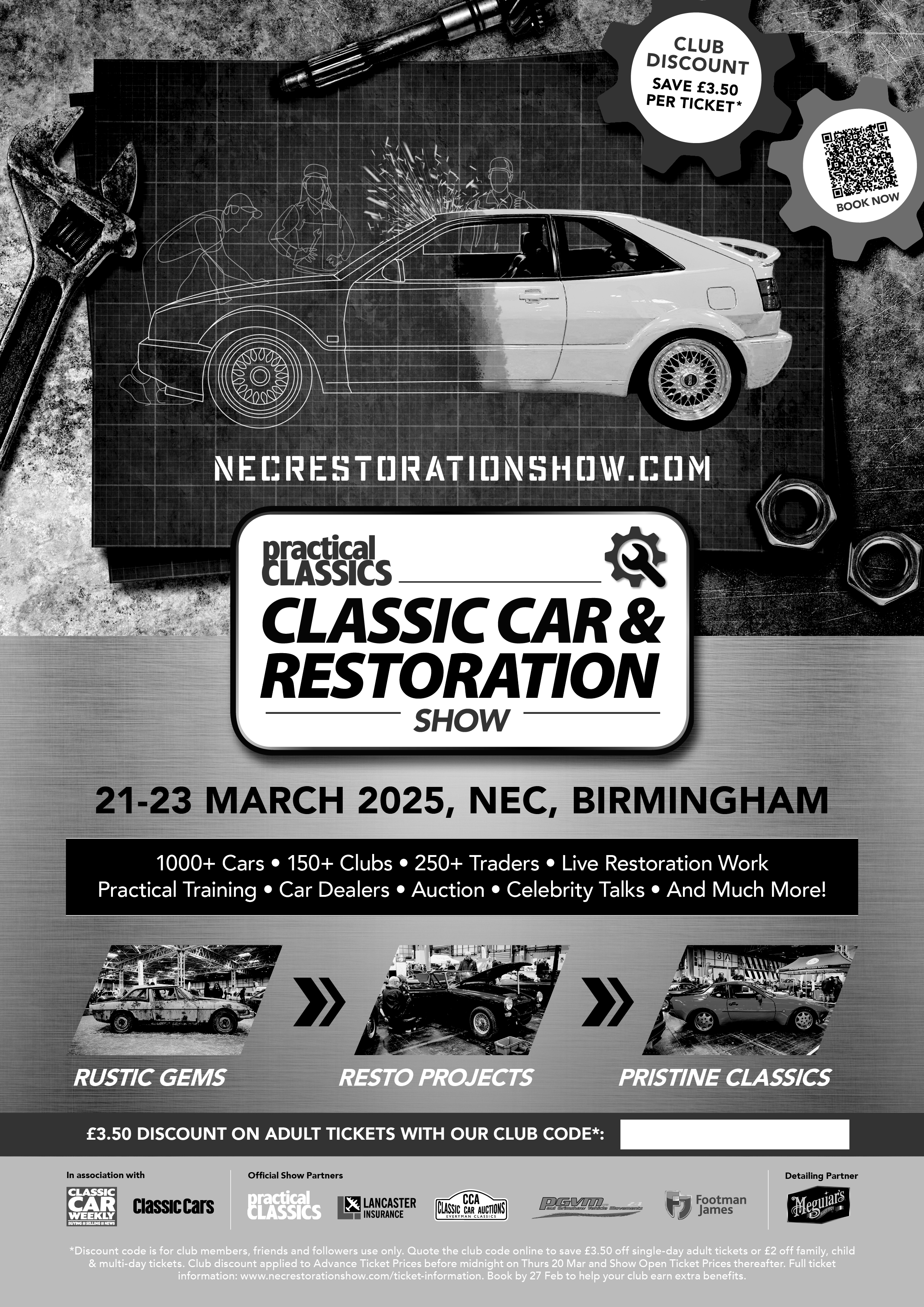 Classic Car and Restoration Show Car Club Advert
