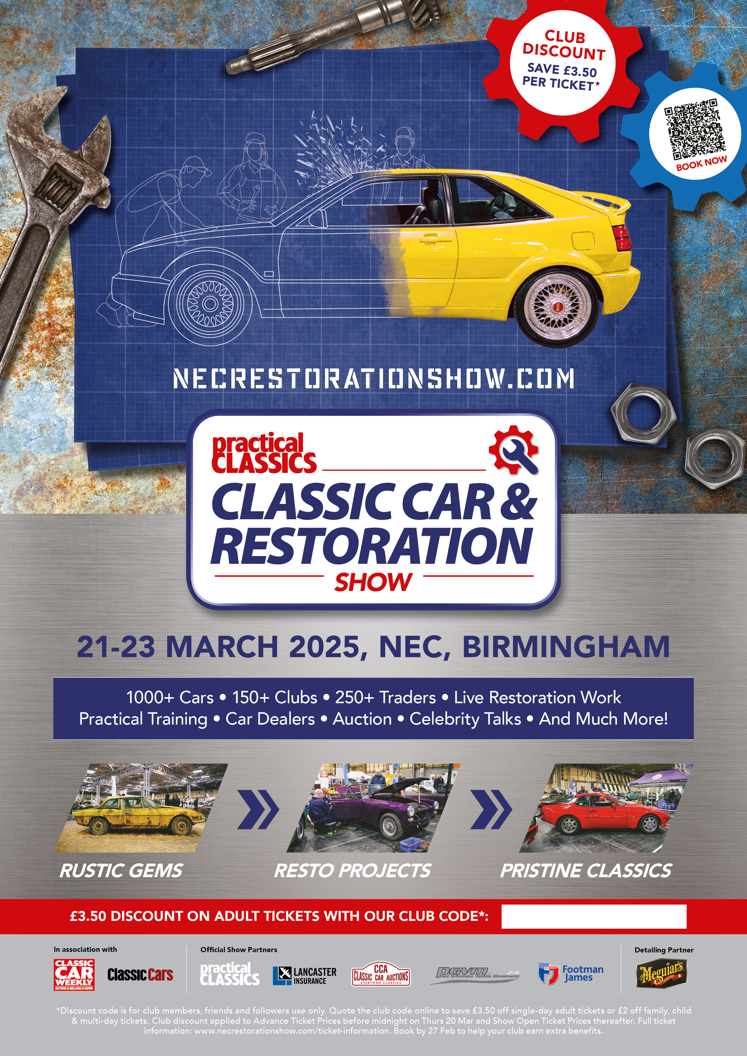 Classic Car and Restoration Show Car Club Advert