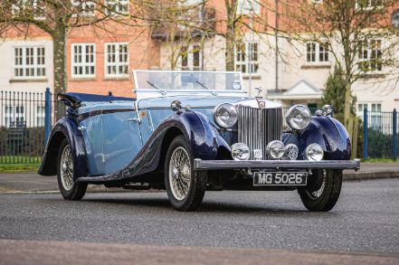 1937 MG SA Charlesworth Open Tourer. British Motor Show Car