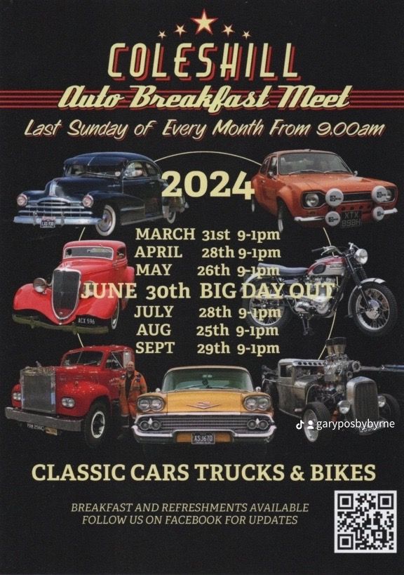 Coleshill Auto Breakfast meet 2024 dates