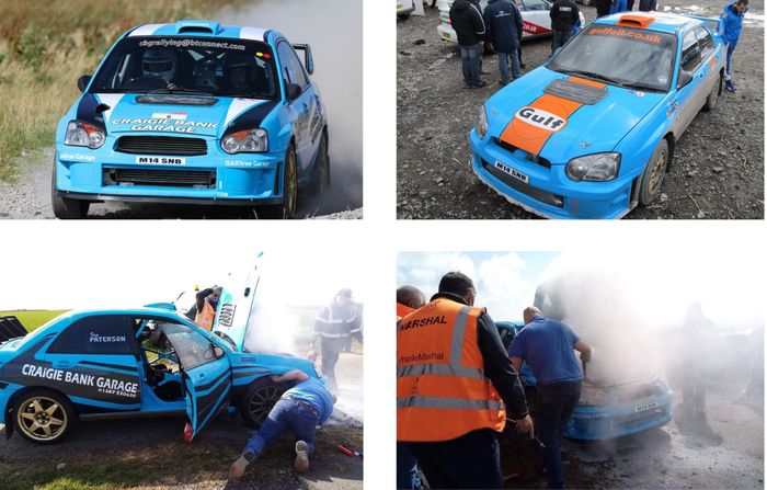 Rally Car Saved in Stage