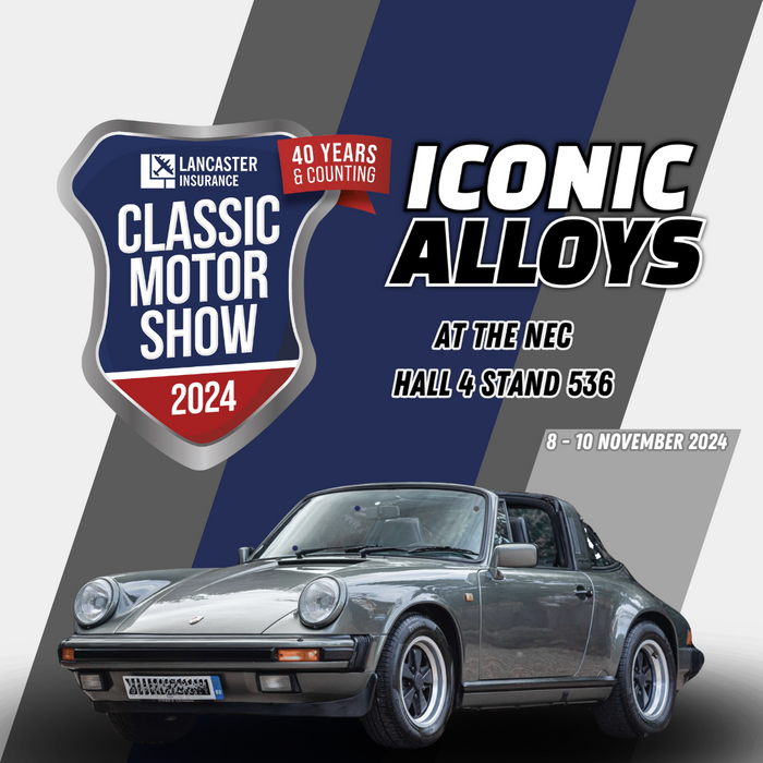 Iconic Alloys' Debut at the NEC Classic Motor Show 2024 - Hall 4, Stand 536