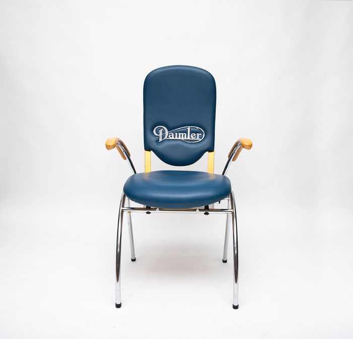 Blue & Yellow Car Grille Chair