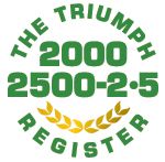 Triumph 2000, 2500 2.5 Register