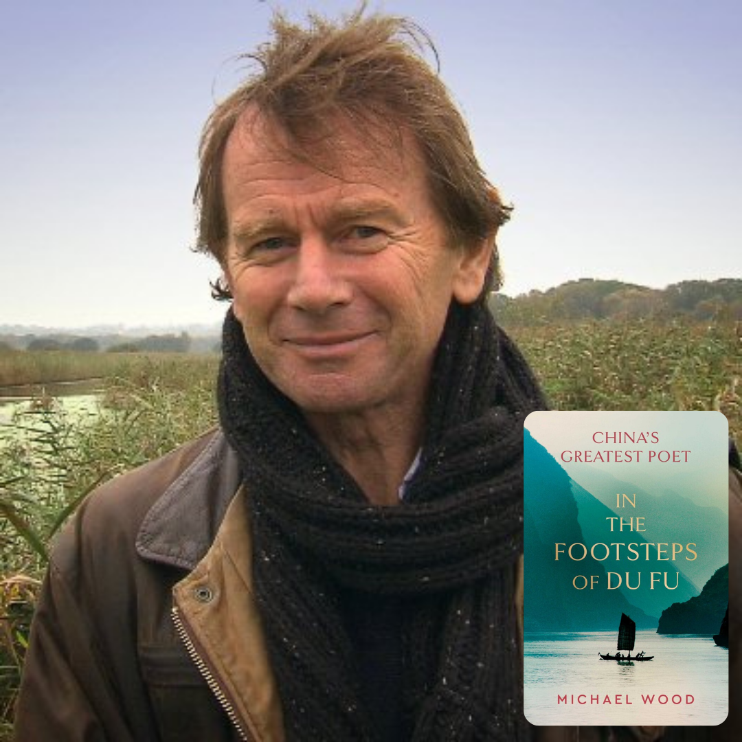 Michael Wood with book jacket
