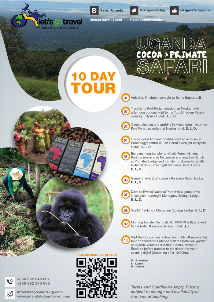Uganda Cocoa & Primate Safari - 10 Days