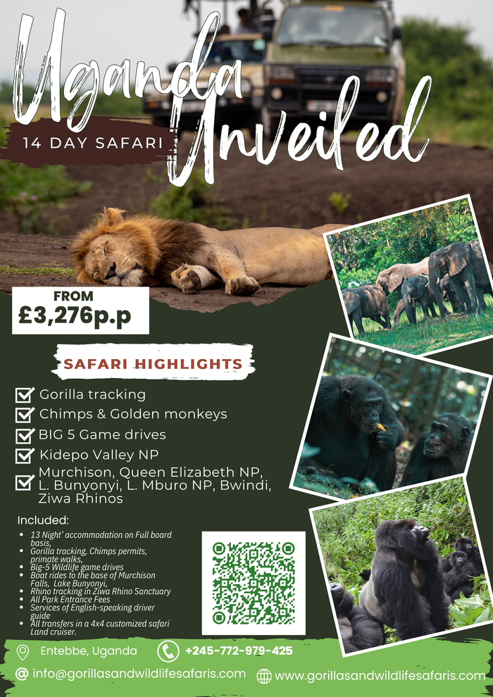 14 Days Explore Uganda's Wildlie