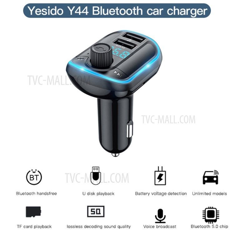 Bluetooth FM music and phone transmitter