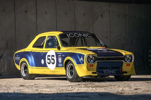 1971 JRT Ford Escort RS1600 Group 2 FIA race car 'Lairy Canary'