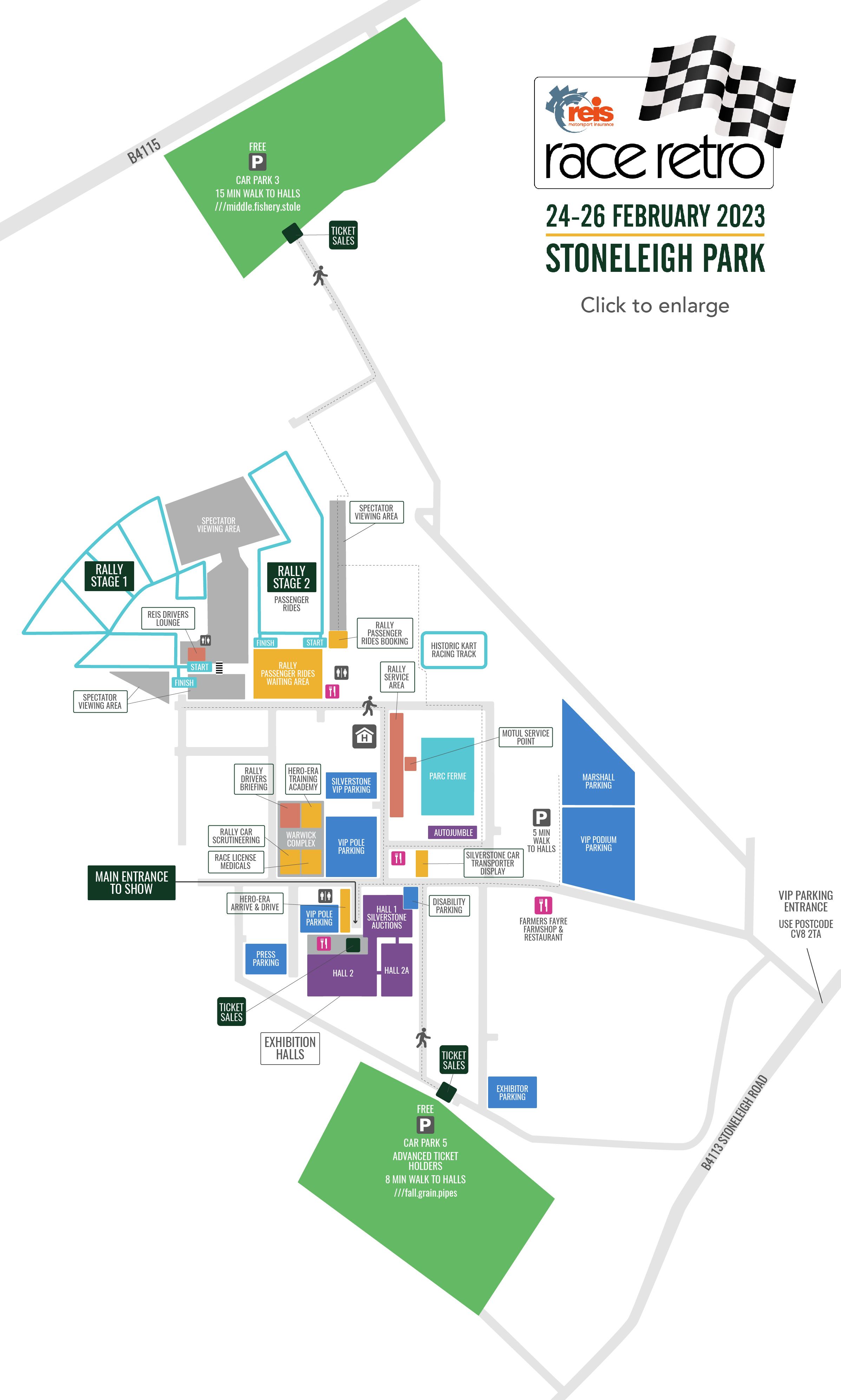 Race Retro Site Map - Click to enlarge