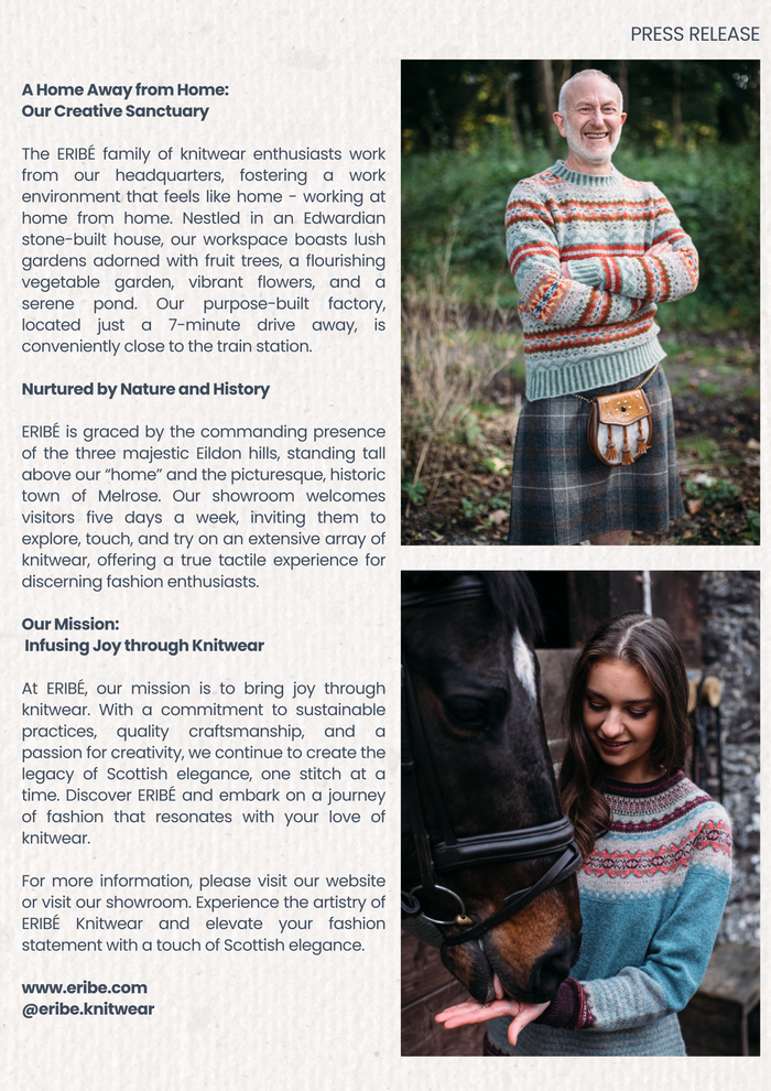 Our Misson | ERIBÉ Knitwear