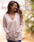 Cashmere Stretch Long Cardigan