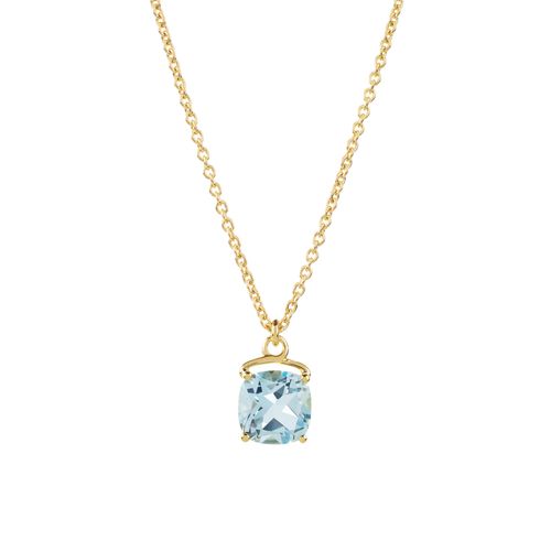 Willow Drop Necklace with Blue Topaz