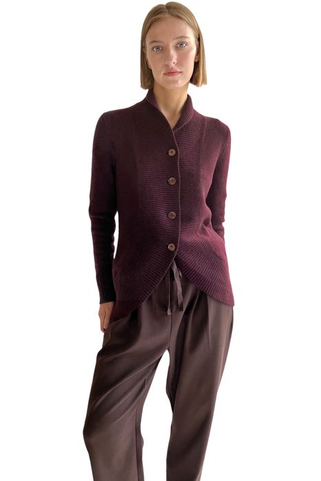 Chunky cashmere cardigan with buttons