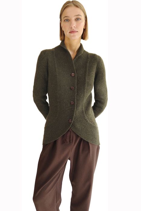 Chunky cashmere cardigan with buttons