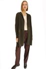 Long hooded cardigan, cashmere hoodie