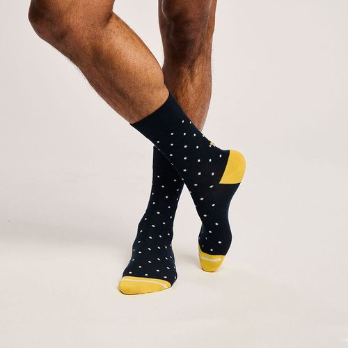 Eco-friendly Navy Polka Dot Socks
