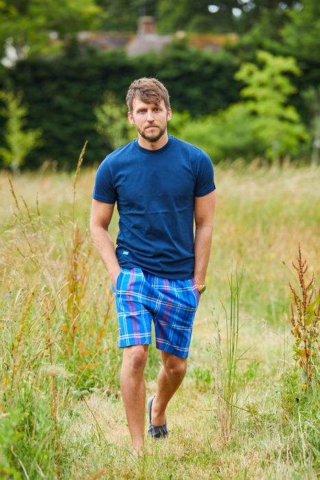 Men s Organic brushed cotton Lounge shorts Spirit of Christmas