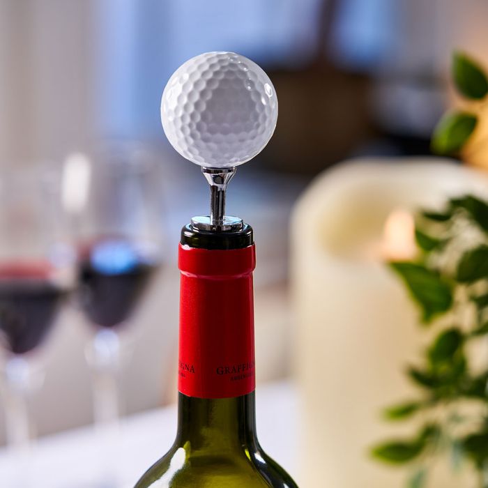 Golf Ball Wine Bottle Stopper
