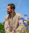 Zip Neck Jumper in Natural Undyed Yak Yarn