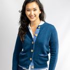 Pocket Cardigan in Cashmere and Merino