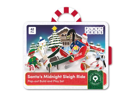 Santa's Midnight Sleigh Ride Eco-Friendly Playset