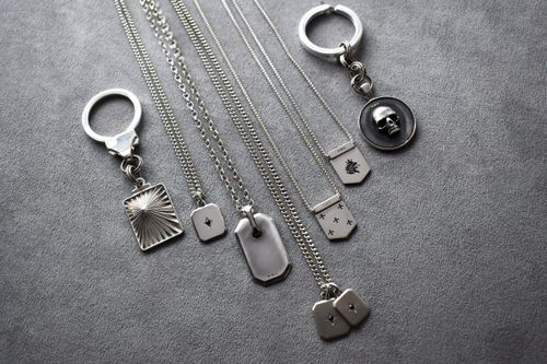 Silver Necklaces and Key Rings