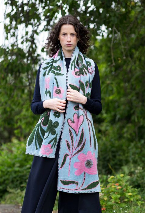 Swinbrook Scarf – Forget Me Not