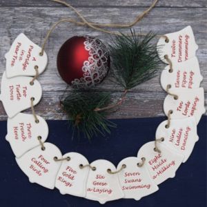 12 Days of Christmas Bell Bunting