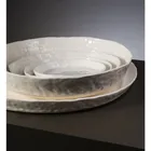 White Ceramic Artisan Large Serving Platter