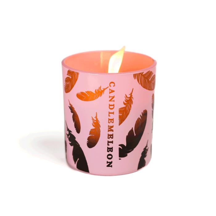 `COPPER FEATHER 200g — PINK CHAMPAGNE, PEONY & SANDALWOOD