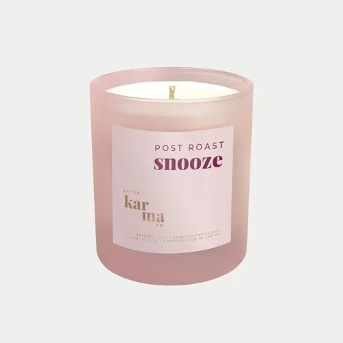 Post Roast Snooze Refillable Christmas Candle