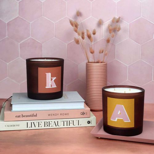 Personalised Initial Refillable Candle