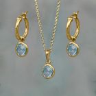 Maya Natural Gemstone Collection in Silver and 18Ct Gold Plate