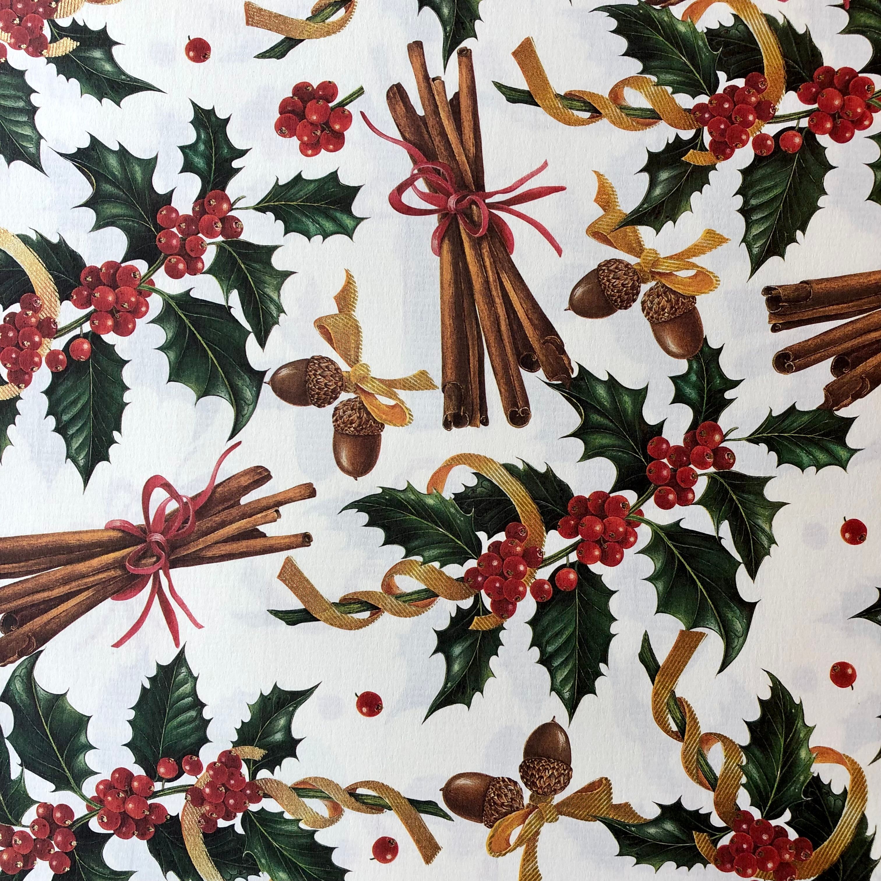 Wrapping paper-Christmas cinnamon