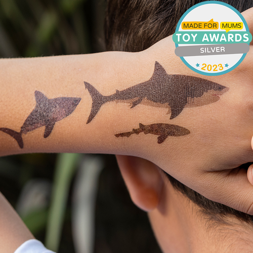 Shark temporary tattoos