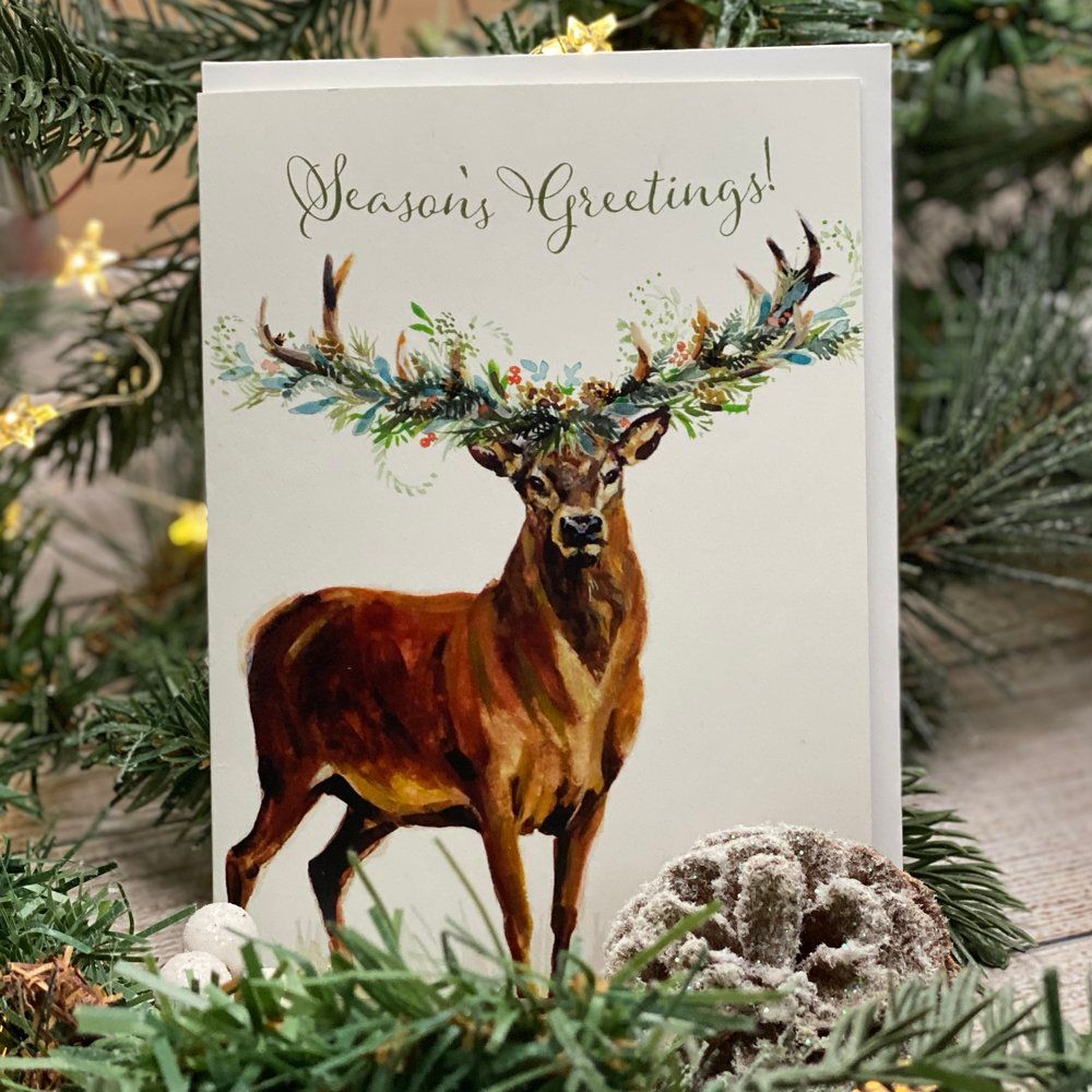 Festive Stag Christmas Cards