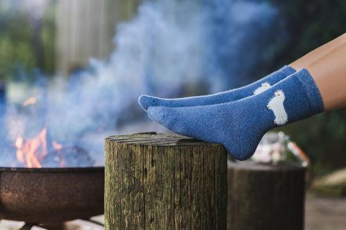 Fluffy Sheep Wool Blend Socks