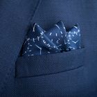 'Chronos' in navy blue with pale blue & off-white