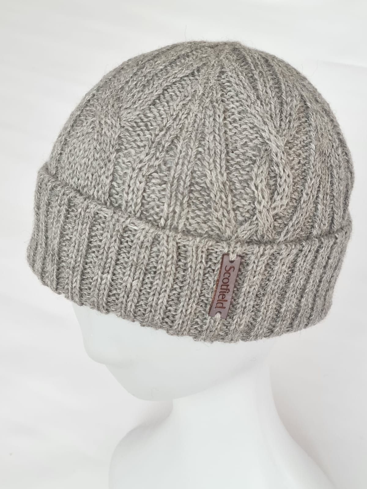 Beanie Hat Cable - 100% Alpaca Wool