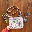 NEW colour-in mermaid crossbody bag