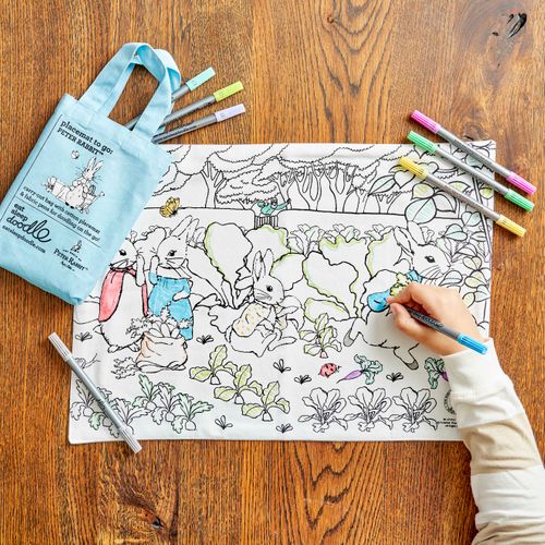 colour-in Peter Rabbit™ & friends placemat to go