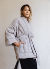 Short Cocoon in Stone Grey