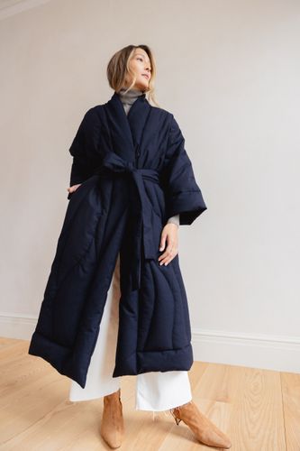 Long Cocoon in Navy